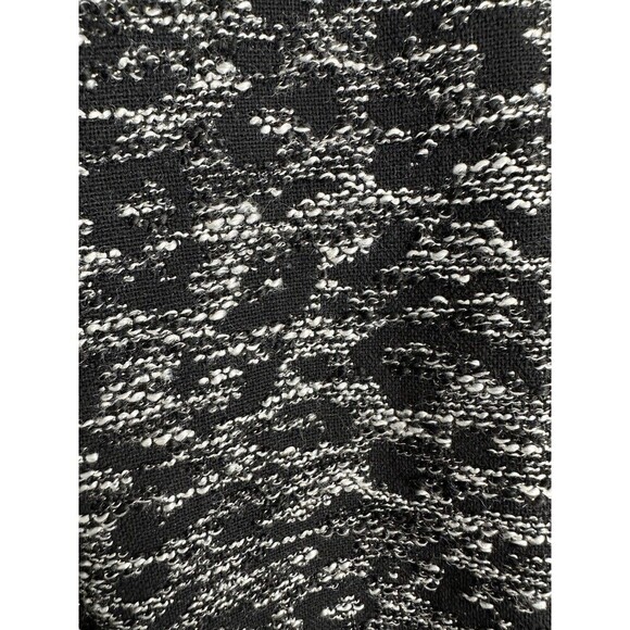 Chicos Jacquard Jacket Womens Size 3 XL Black White Full Zip Long Sleeve Knit - Picture 8 of 8